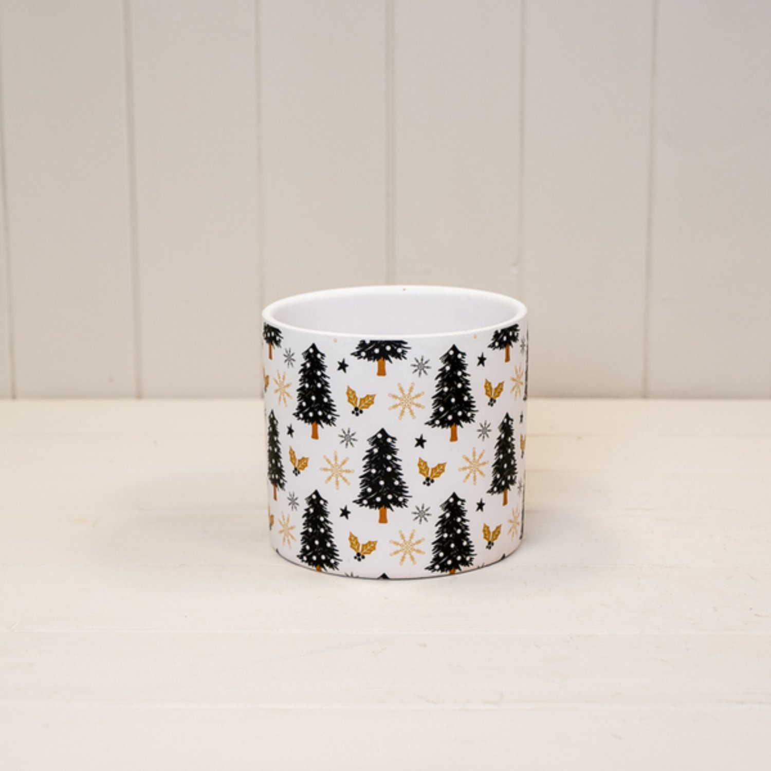 Kdmd Unisex White Festive Christmas Tree Pot - Image 2