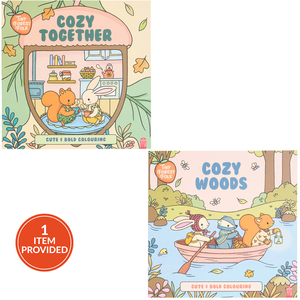Tiny Forest Folk Cozy Colouring Book