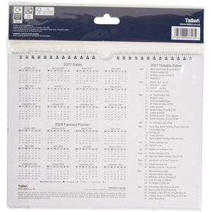 2027 Navy Easy View Monthly Planner