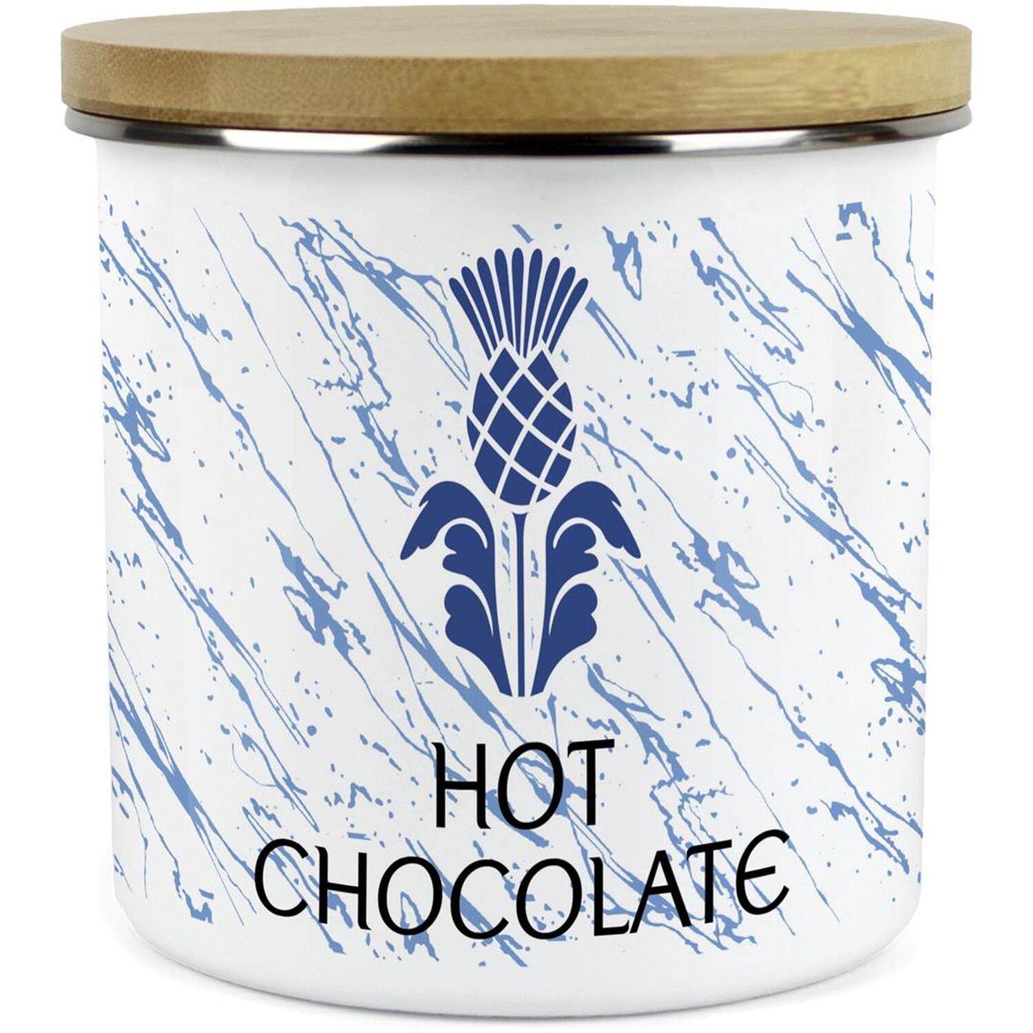 Purely Home Scottish Thistle Large Kitchen Storage Canister (English) - White
