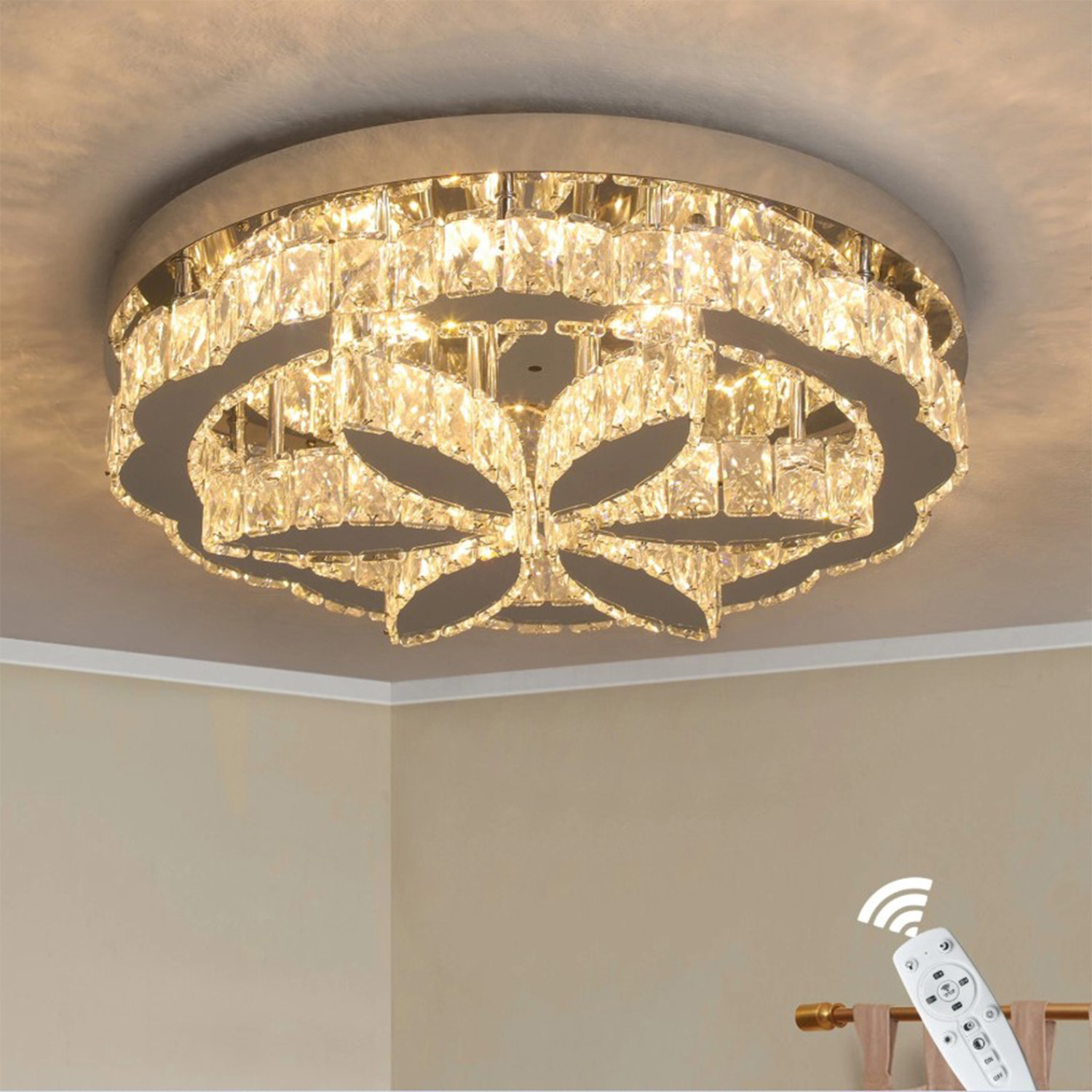 The Bath Plus Tb+ Chandelier Silver Dimmable - Silver
