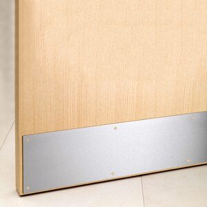 Dzina Kick Plate Satin Stainless Steel Finish Door Protection Includes Screws (300 x 150mm (12 x 6