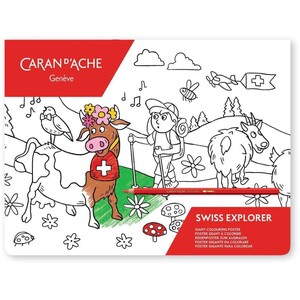 Caran d'Ache Swisscolor Giant Colouring Poster 90 x 90cm