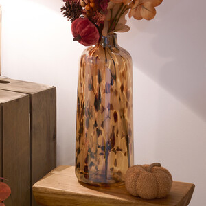 Amber Confetti Vase
