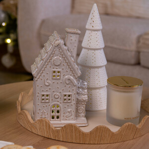 Light Up Ceramic Candy House