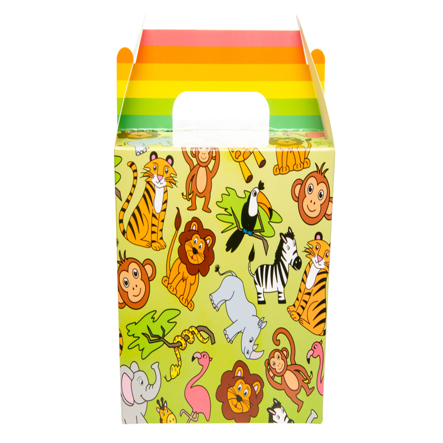 - Pack Of 12 Wild Animals Party Lunch Boxes- Theme Party Bag Filller Gifts - Image 2