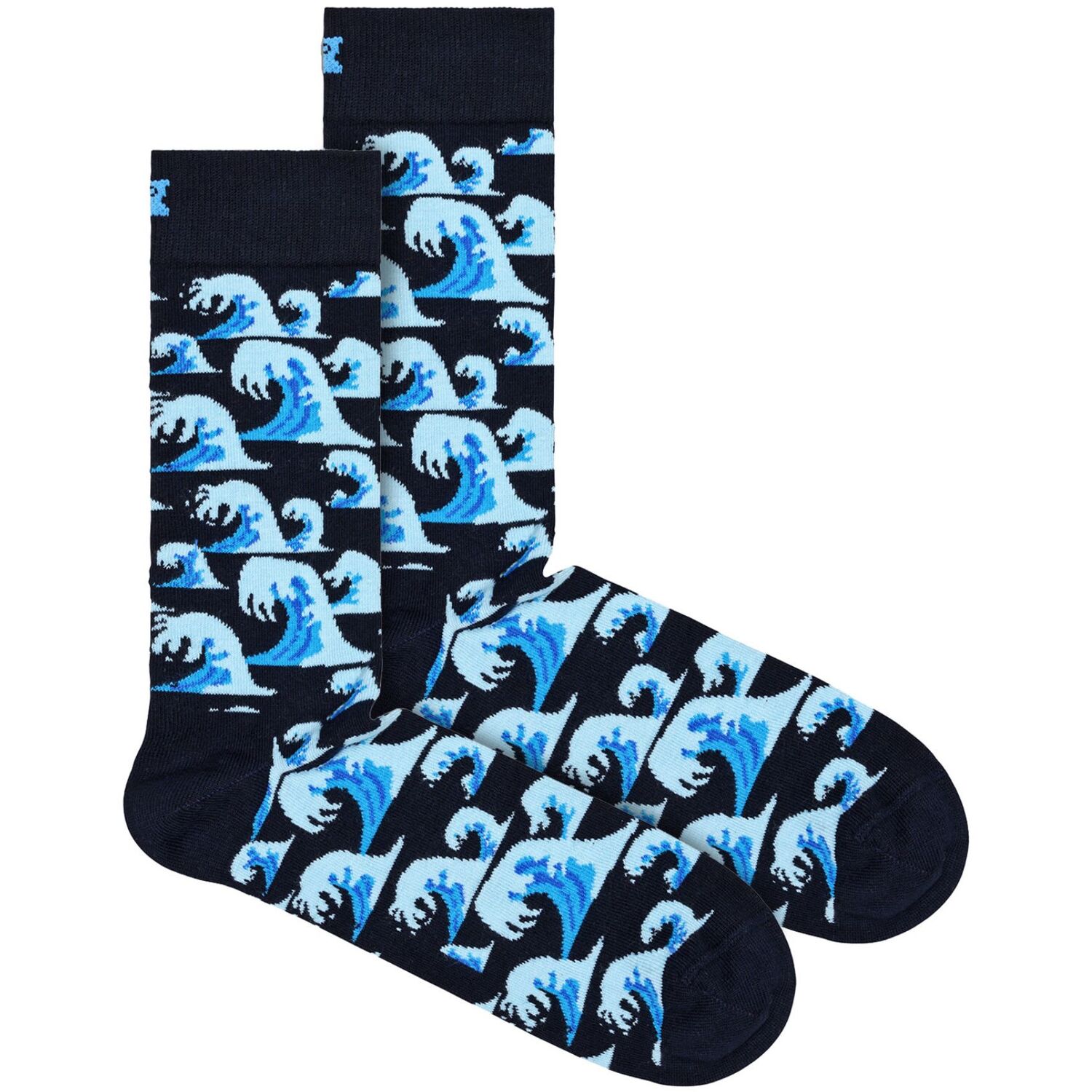 Happy Socks Novelty Waves Pattern Unisex Socks