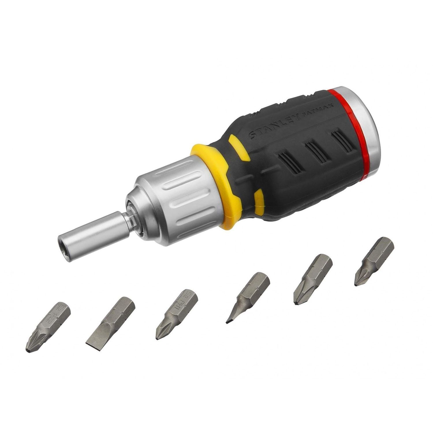 Stanley Hand Tools Fatmax Ratchet Screwdriver Stubby - Multi Colour
