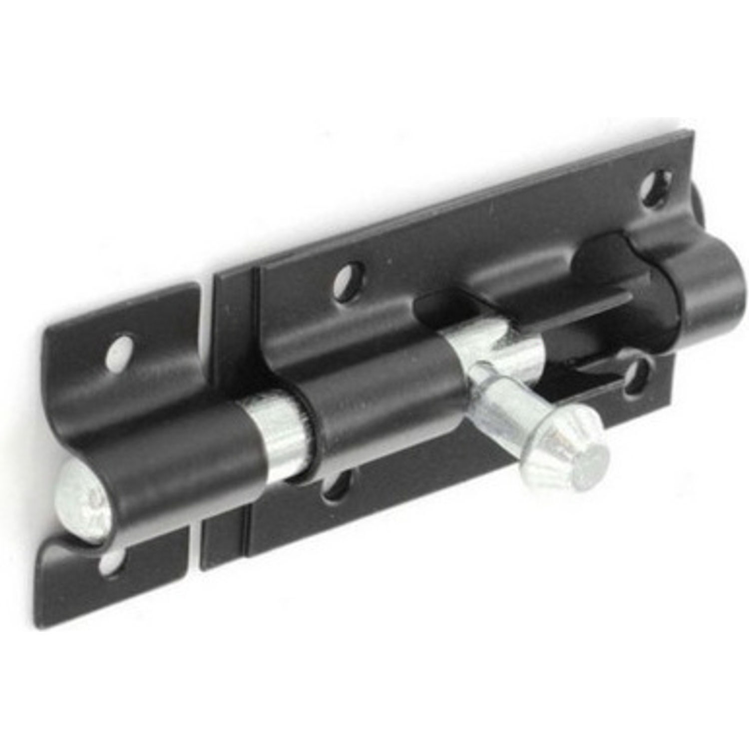 Securit Door Bolt A - Black/Silver