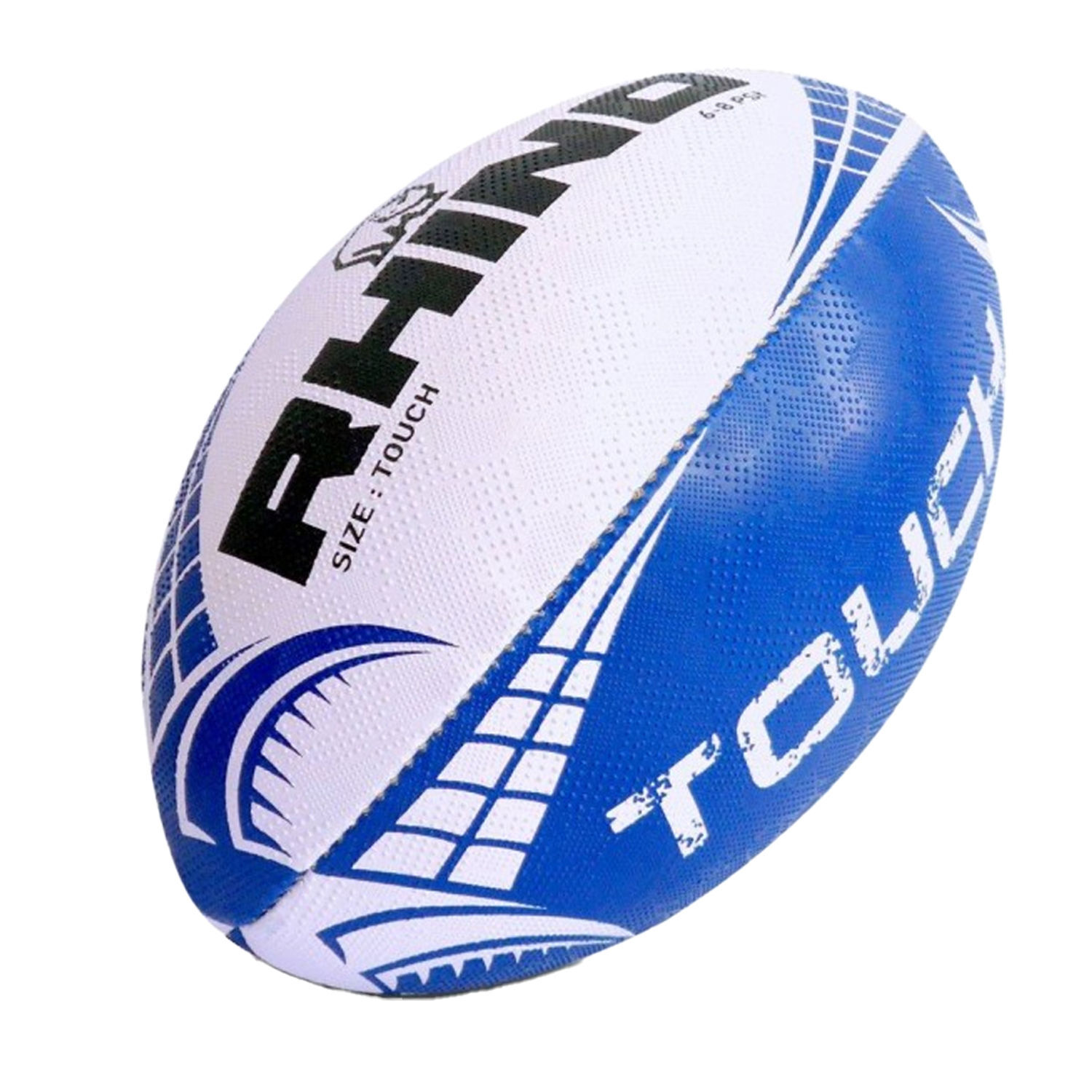 Rhino Touch Rugby Ball A - White/Blue
