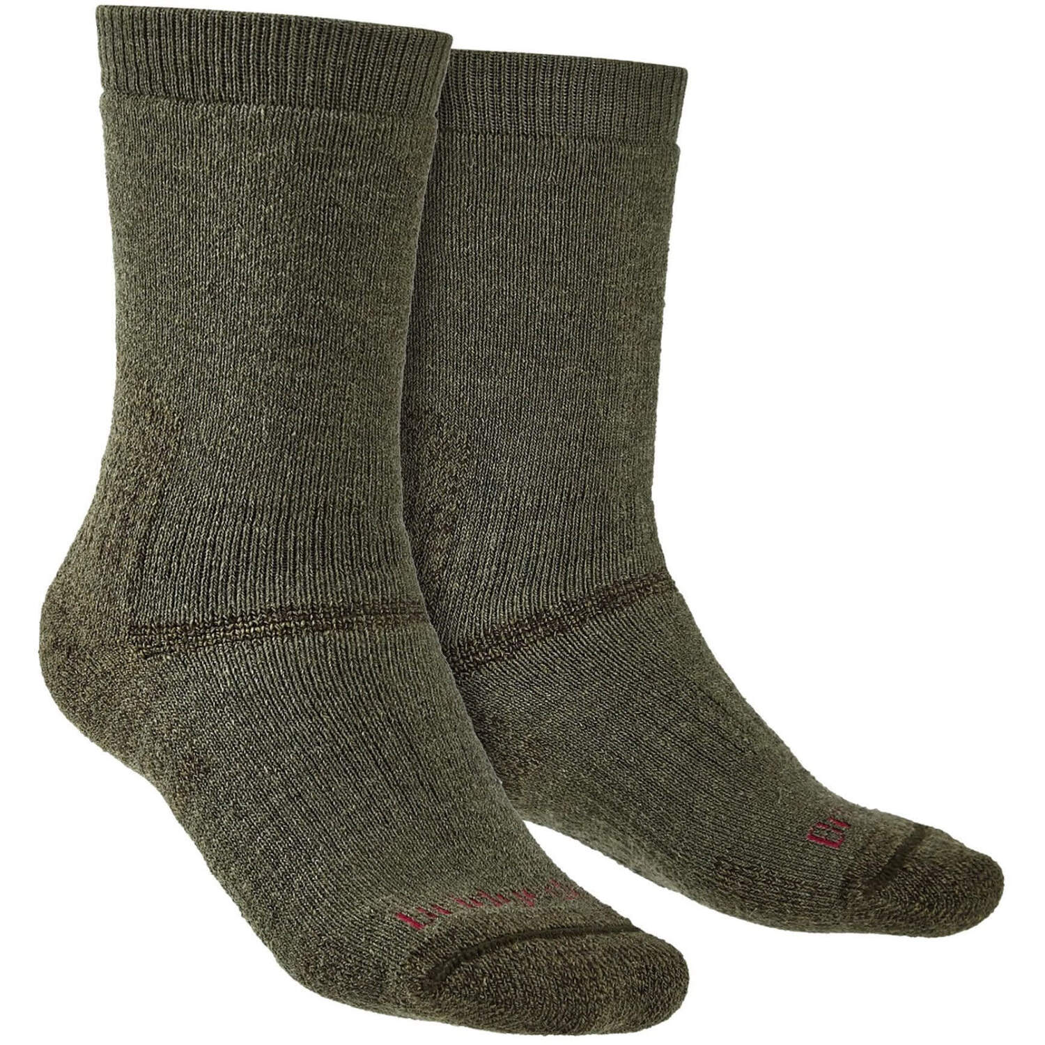 Bridgedale - Mens Outdoor Merino Wool Knee High Socks - Olive - Green - Size UK 6-8 - Image 2