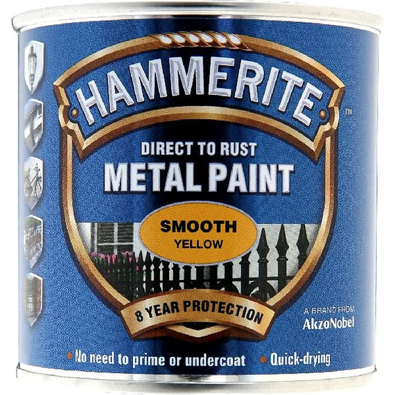 Hammerite Direct-to-Metal Smooth Gloss Paint 250ml.