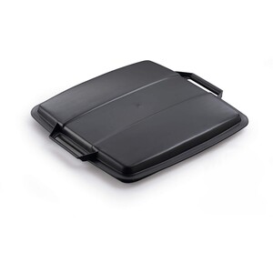 90L Bin Lid Black - Plastic Square Lid - Durabin