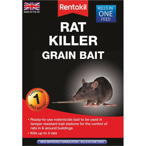 Rentokil Rat Killer Grain Bait PSR31B 0.05 kg