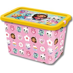 Gabby's Dollhouse Pink Storage Click Box - 7L