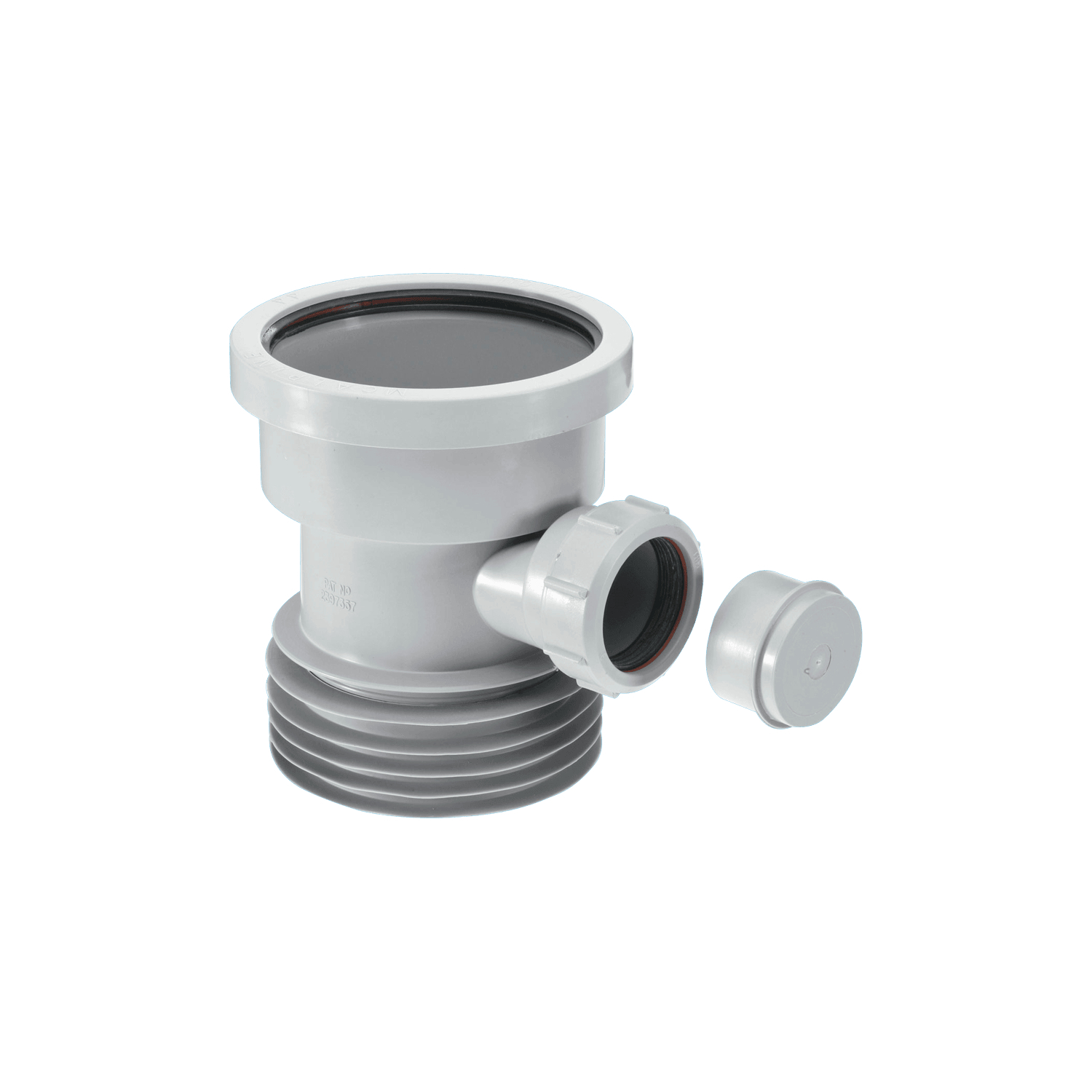 B&Q -  Dc1-Gr-Bo Grey Bossed Drain Connector - Image 4
