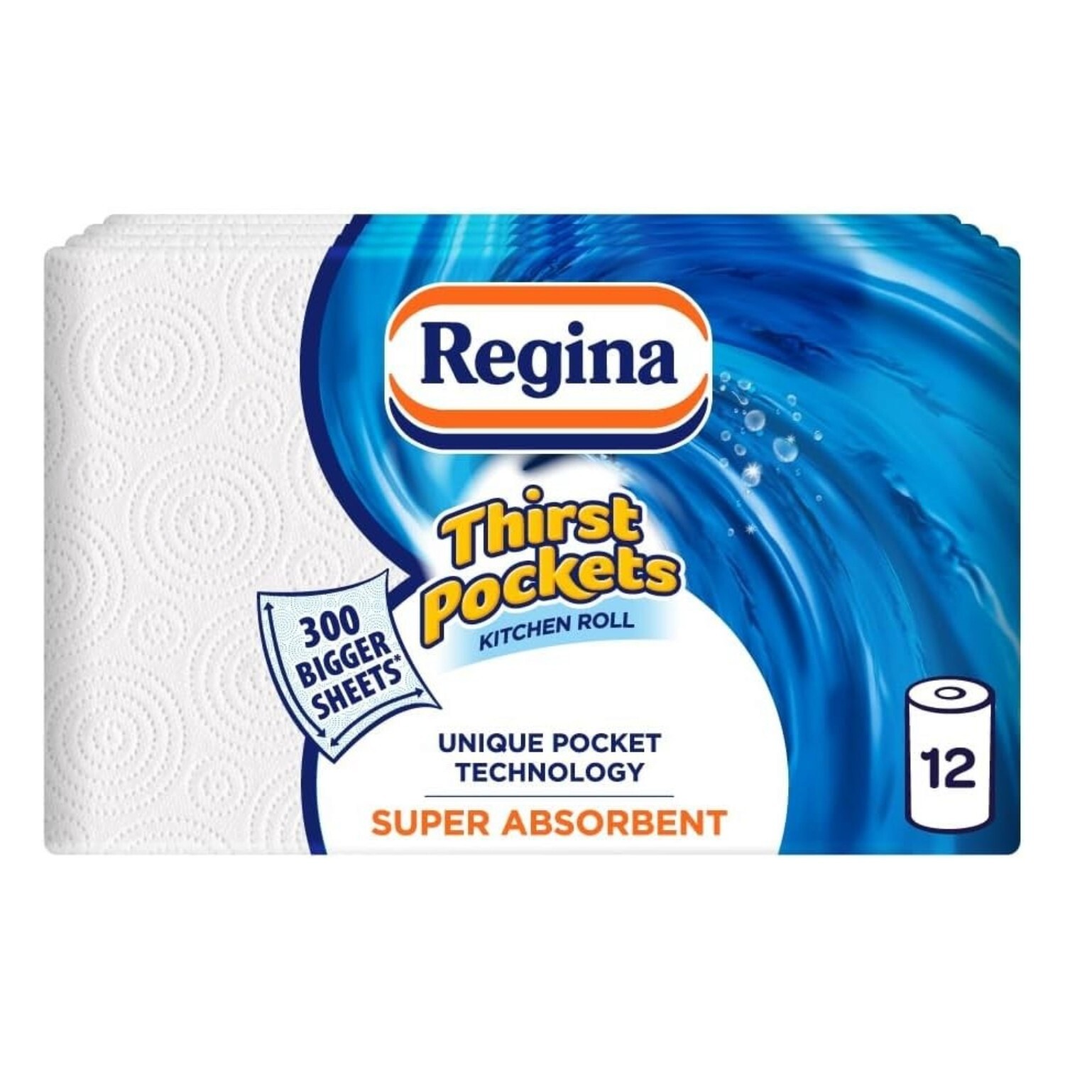 Regina Pack Of 4 Thirst Pockets Kitchen Roll