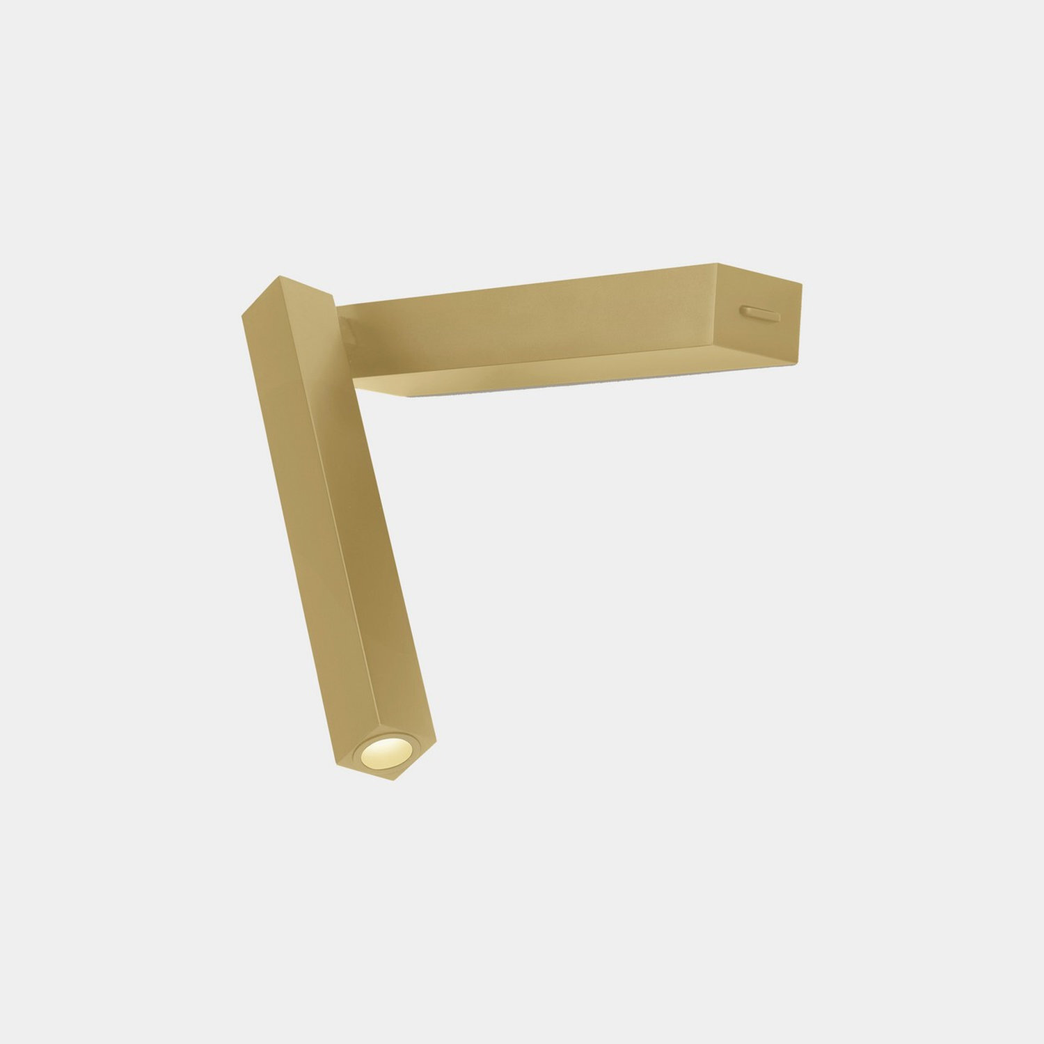 B&Q -  Luminosa Hall Reading Wall Light Matte Gold Led 3.5W 2700K On-Off - Image 4