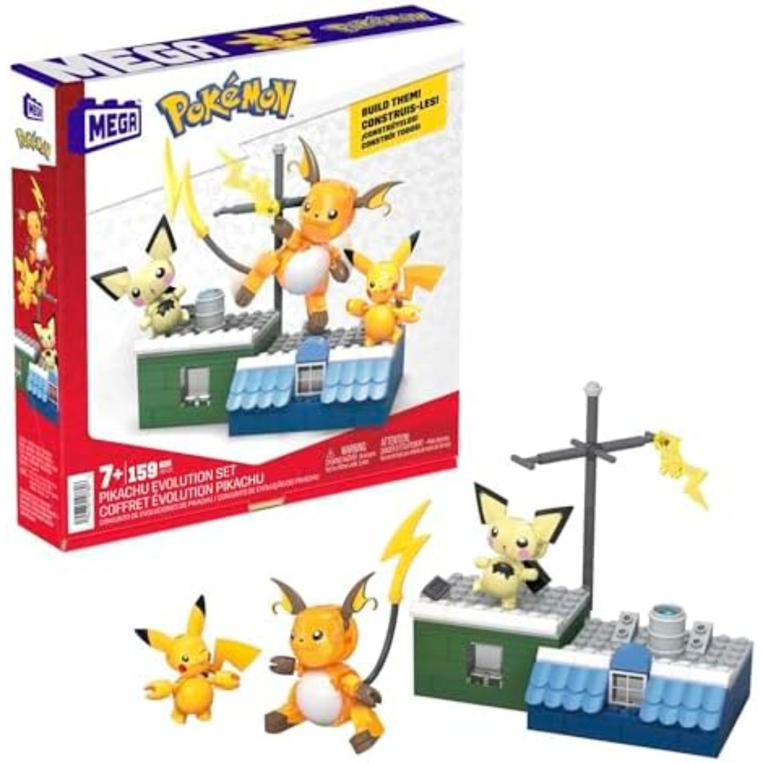 Mega Construx Pokemon Pikachu Evolution Set - New in stock - Image 7