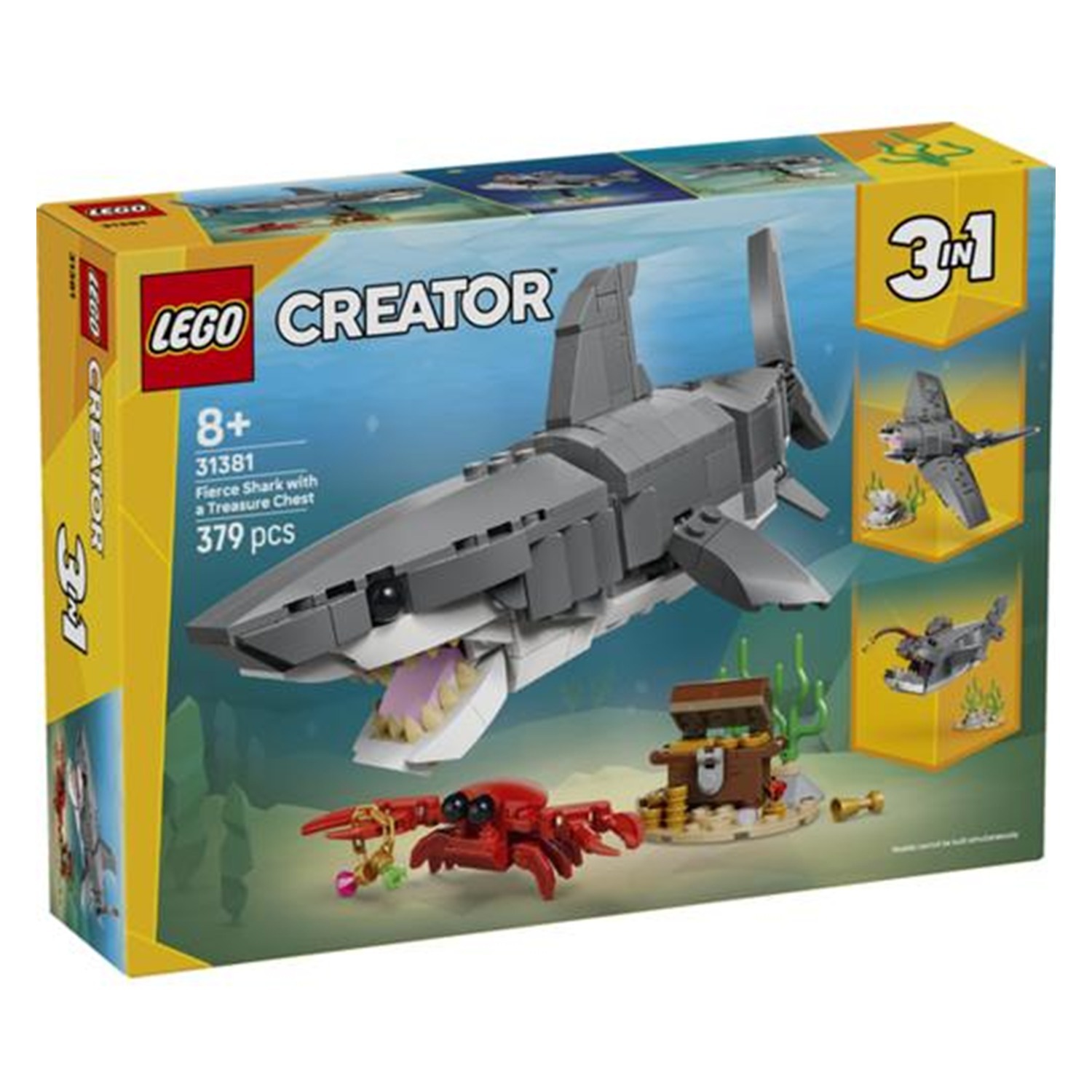 LEGO Creator 31381 Fierce Shark with a Treasure Chest Age 8+ 379pcs - Image 22