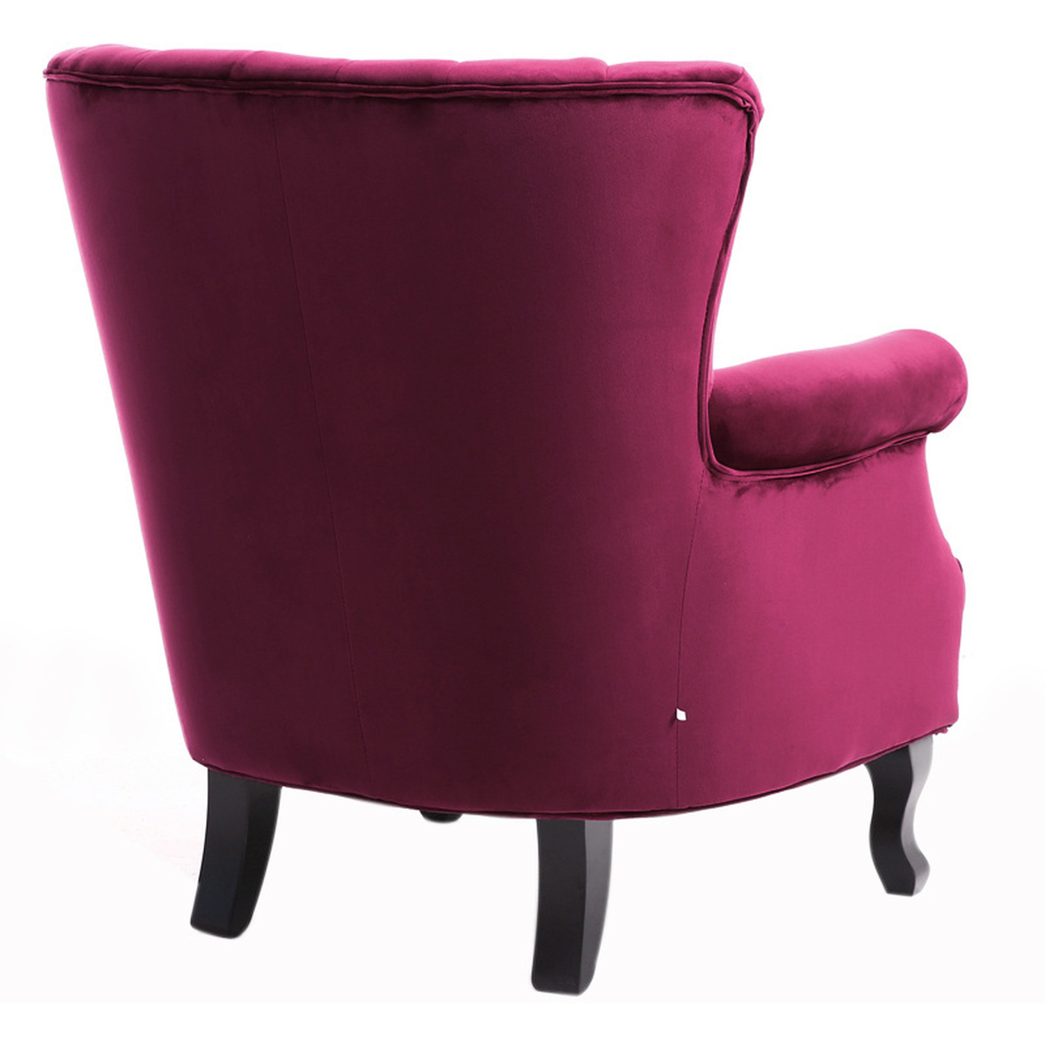 Velvet Sofa Chair - Wine Red