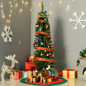 HOMCOM 5ft Artificial Pine Christmas Tree with 294 Branch Tips