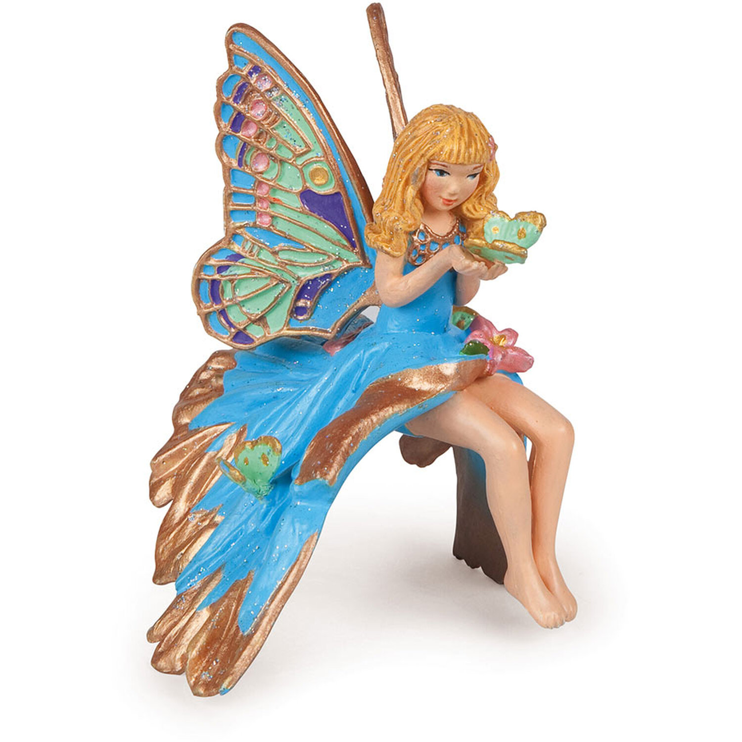 PAPO The Enchanted World Blue Elf Child Toy Figure - Black