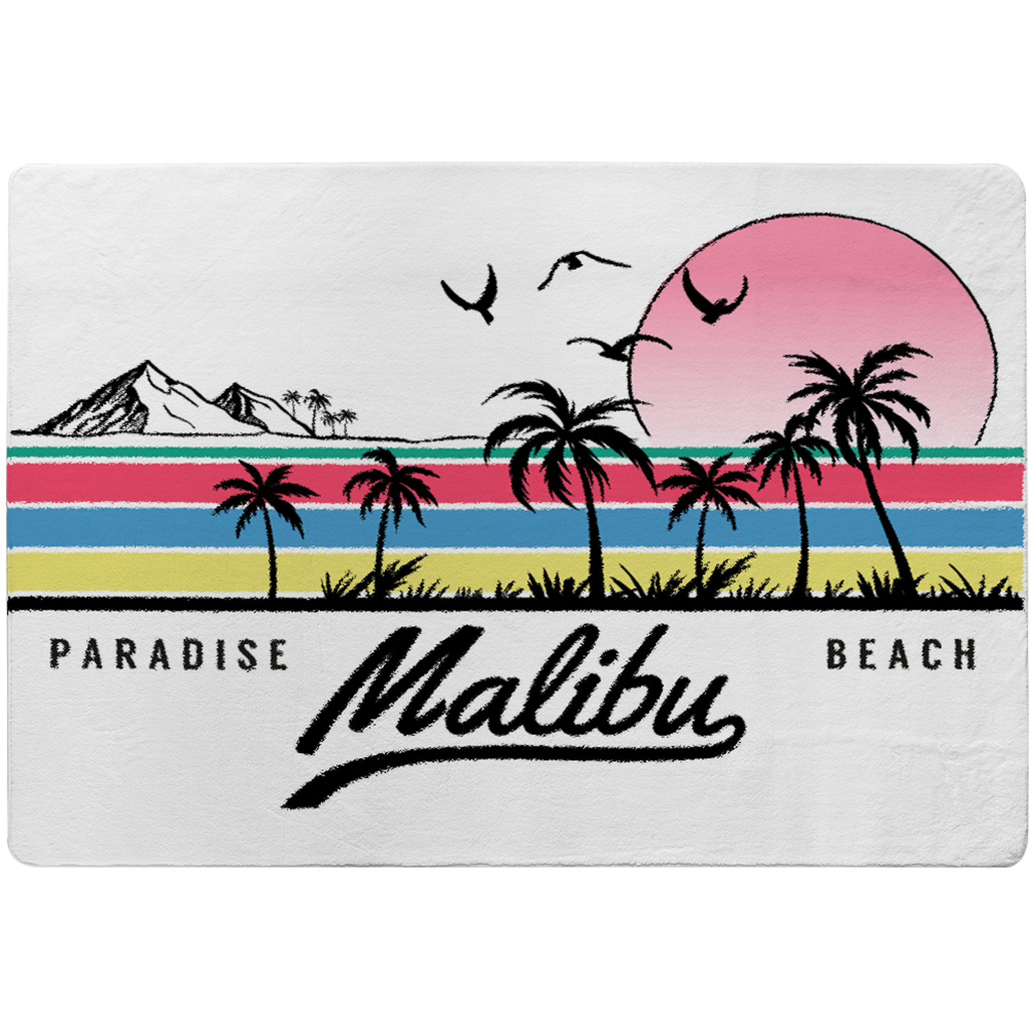 Malibu Designer Rug - White / 200cm thumbnail