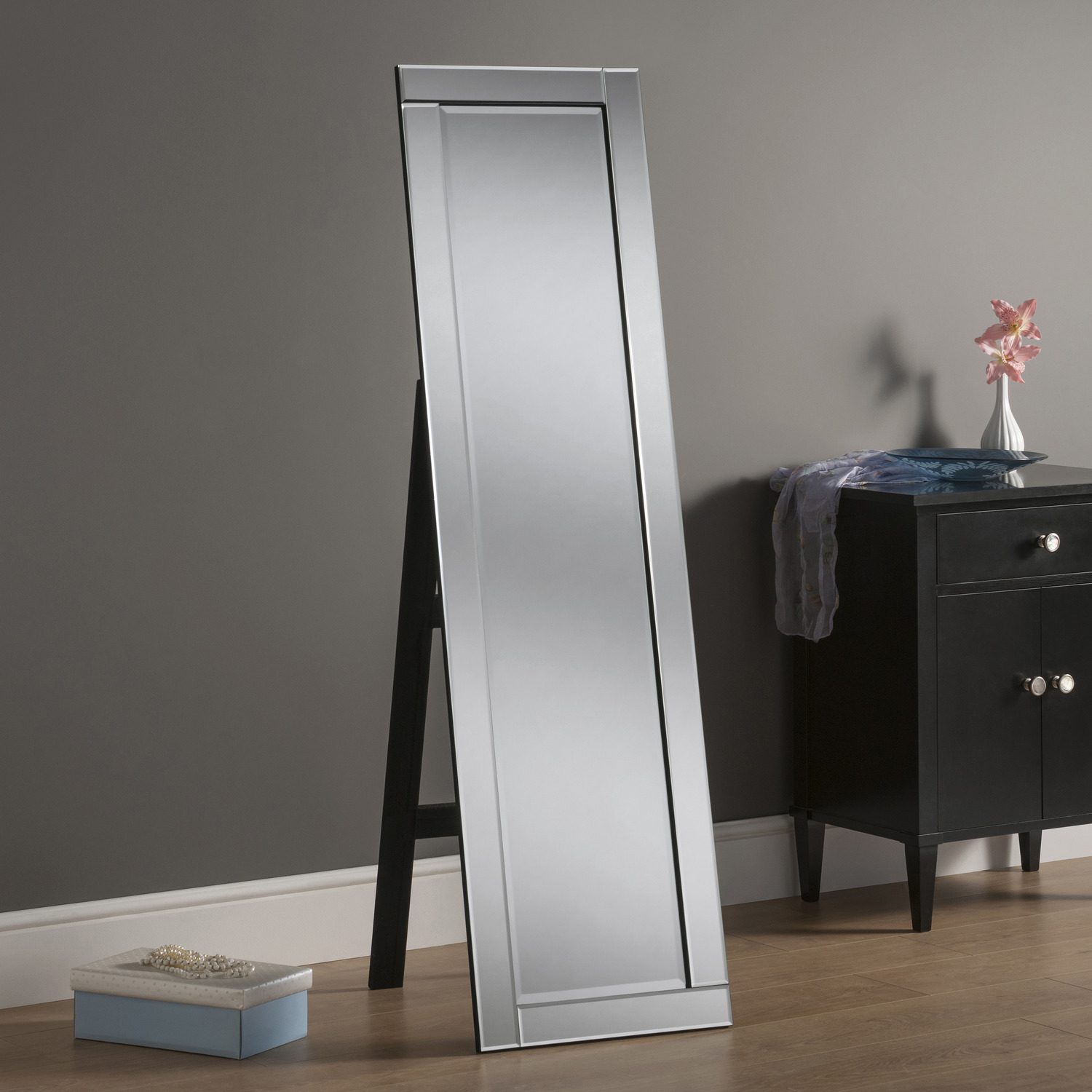 Slimline Cheval Mirror - Bevelled