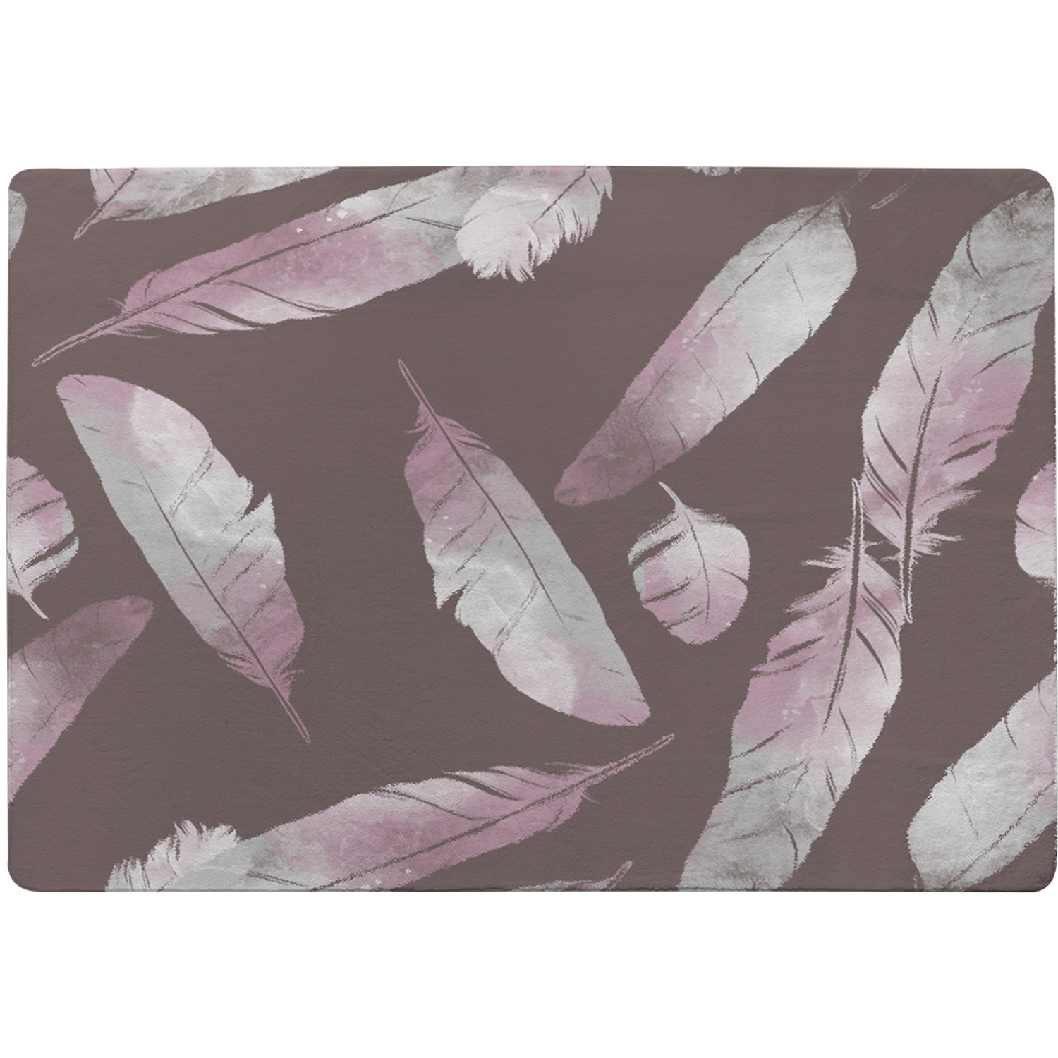 Imprints Bird Feathers Rug - Purple / 150cm thumbnail