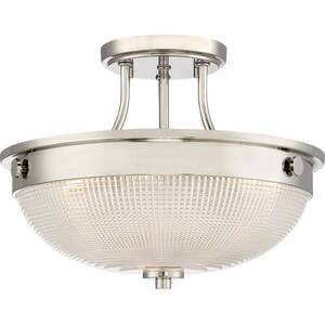 Mantle 2 Light Semi-Flush - Polished Nickel, E27