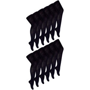 12 Pair Soft  Comfy Plain Opaque School Uniform Tights