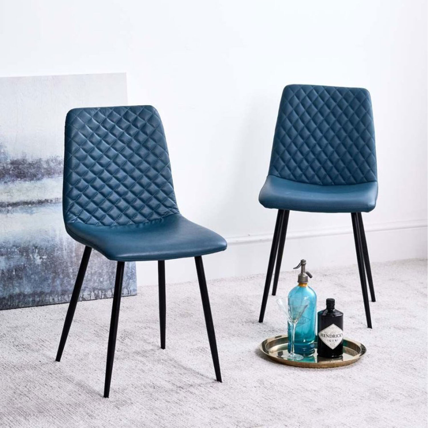 Woods Furniture - Ripley Dining Chair (Set of 2) - Teal thumbnail
