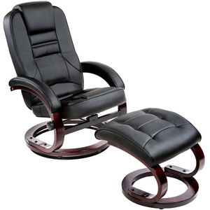 TV Armchair with Padded Stool
