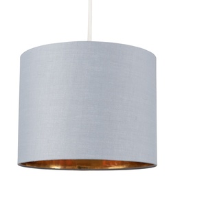 Reni Small Warm Grey And Gold Ceiling Pendant Shade