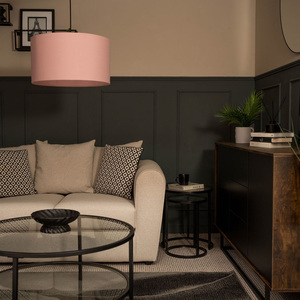 Reni Large Fabric Drum Pendant Light Shade