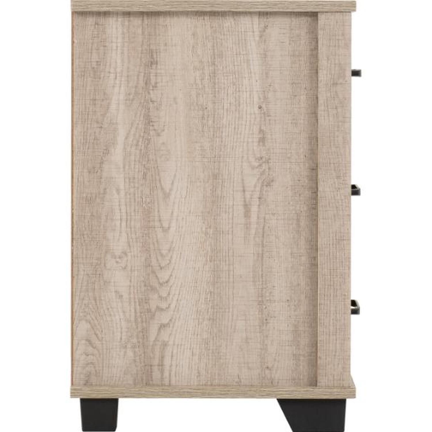 Oliver 3 Drawer Bedside - Light Oak