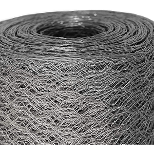 Silver / 5m / 2cm / 90cm Galvanised Chicken Wire Garden Mesh shot 5081717