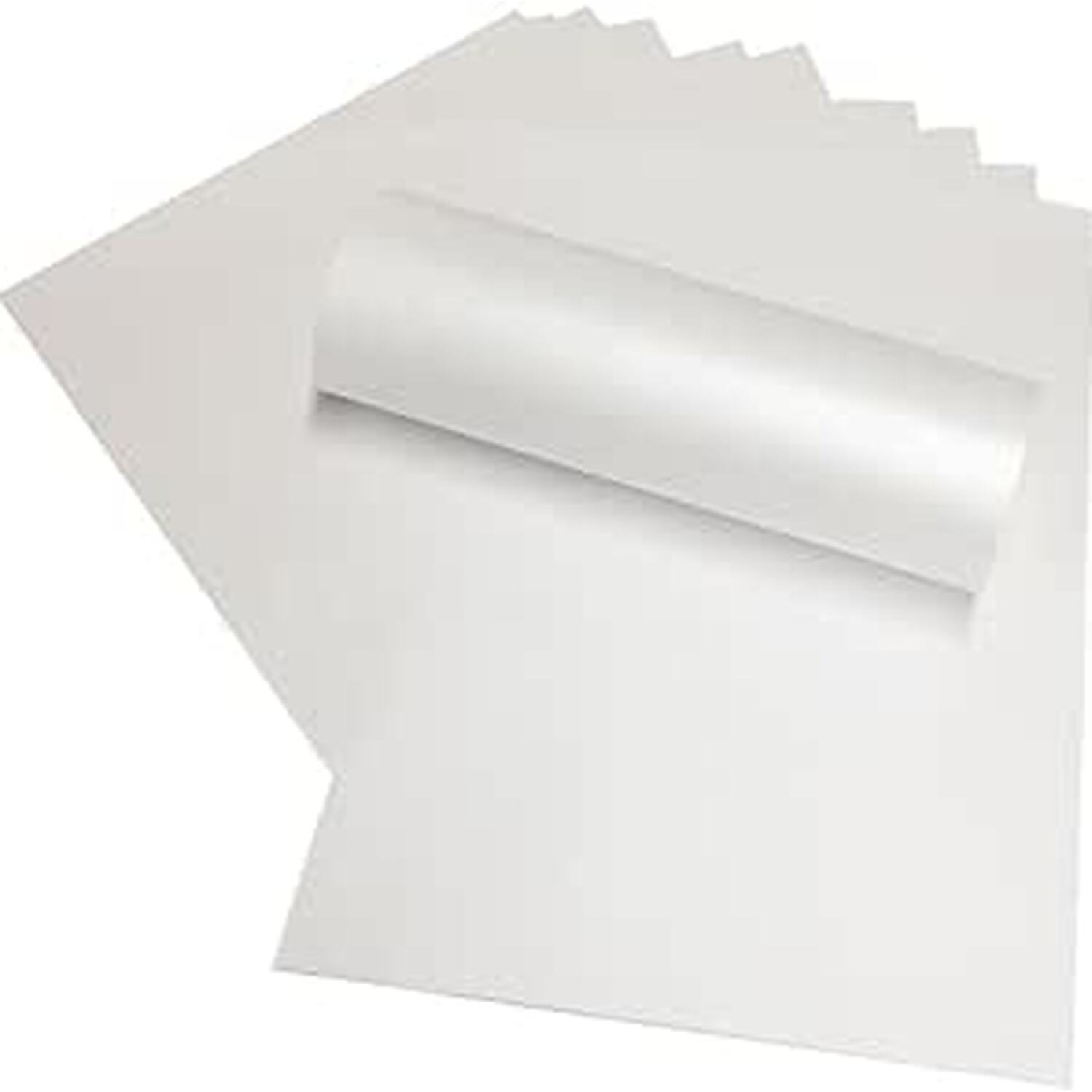 50 x A4 Frost White Paper Pearlescent Shimmer Paper Double Sided