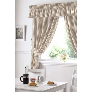 Gingham Pencil Pleat Curtains