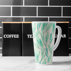 Watercolor Botanical Latte Mug