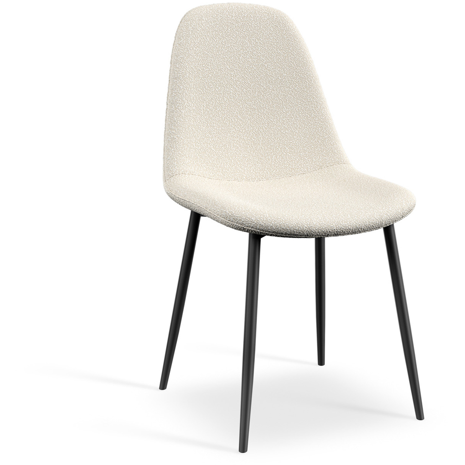 Donni Dining Table And Chairs - Marble Effect Table W 4-6 Maya Boucle Chair - White 4