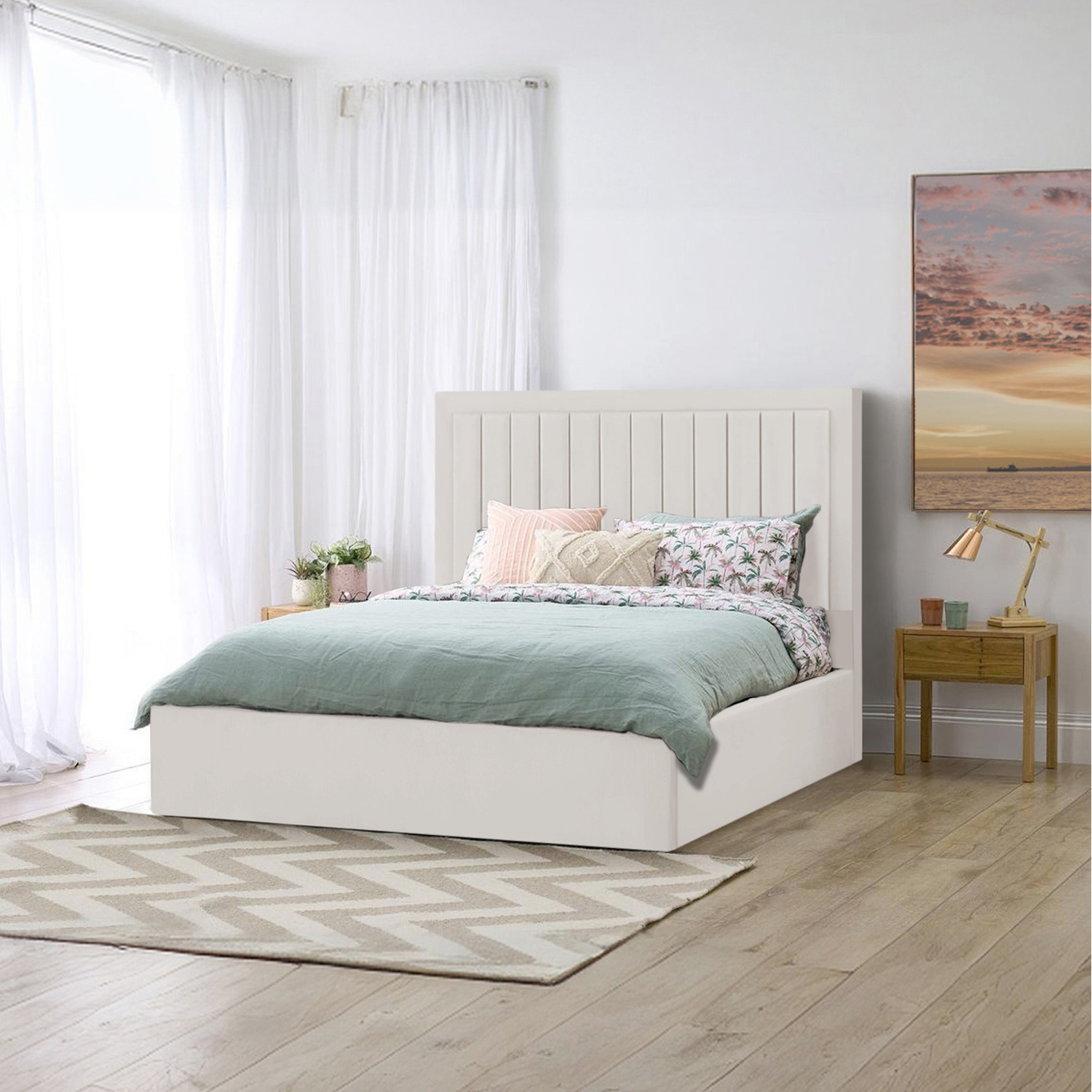Roma Storage Bed - Orange Single