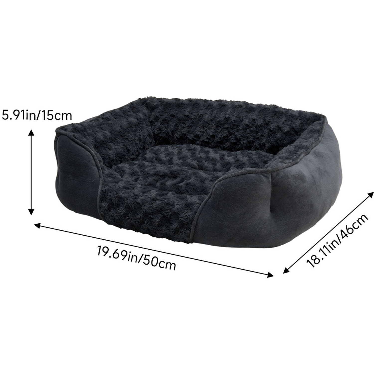 Kidkid Dog Bed Plush Rectangular Sleeping Sofa