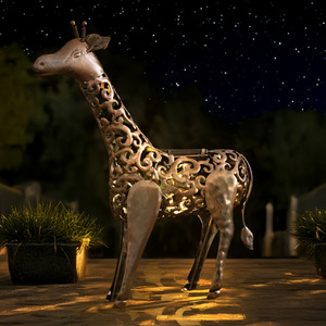 Garden LED Silhouette Solar Giraffe