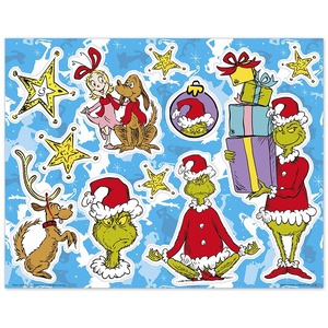 Grinch Window Stickers