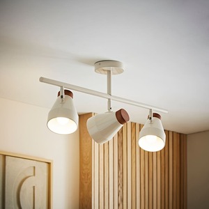 Parker Walnut Accent 3 Way Bar Ceiling Light