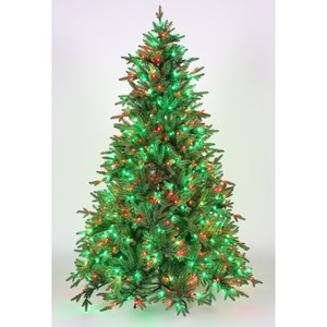 Pre-Lit Christmas Gold Laser Tree Skirt with 600 LED microlights