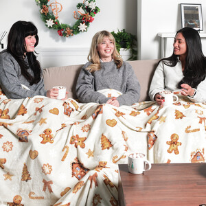 Gingerbread Family Sized Throw