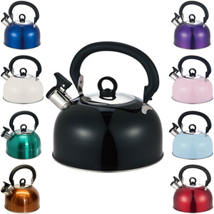 Black Buckingham Stainless Steel Camping Whistling Kettle  shot 10385258